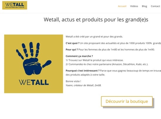 Bienvenue sur Wetall !