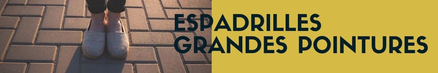 espadrilles grandes taille