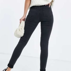 jean skinny délavé grande taille
