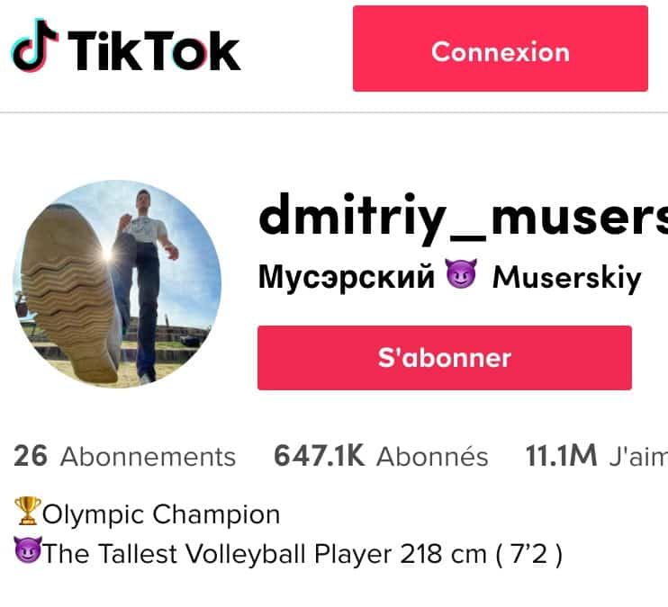 Dmitriy Muserskiy, le géant qui enflamme TikTok