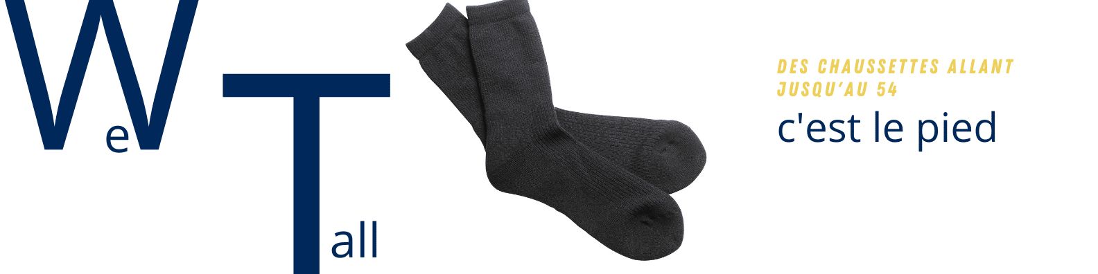 Chaussettes classique grande taille