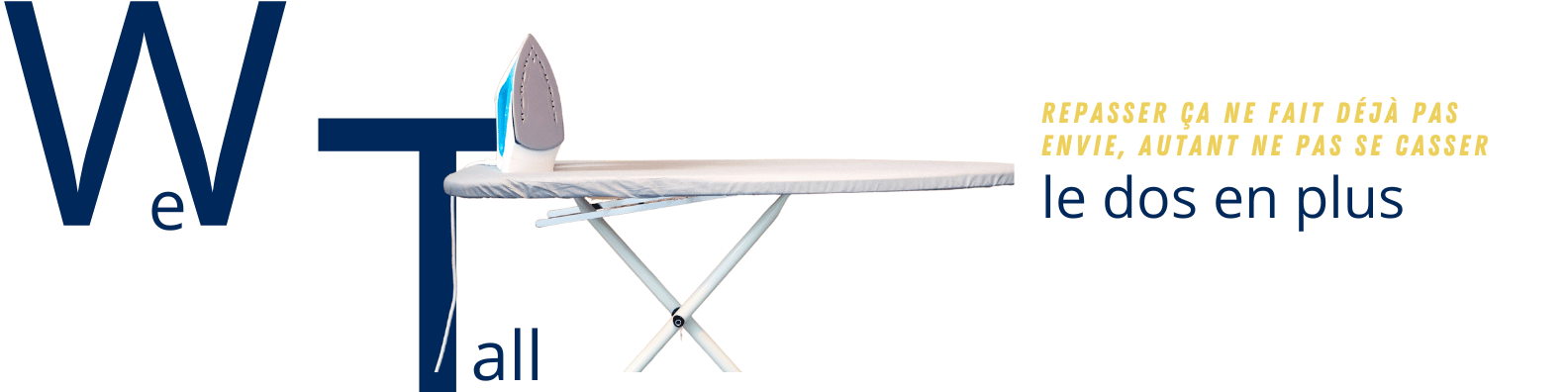 Table à repasser grande hauteur – Wetall