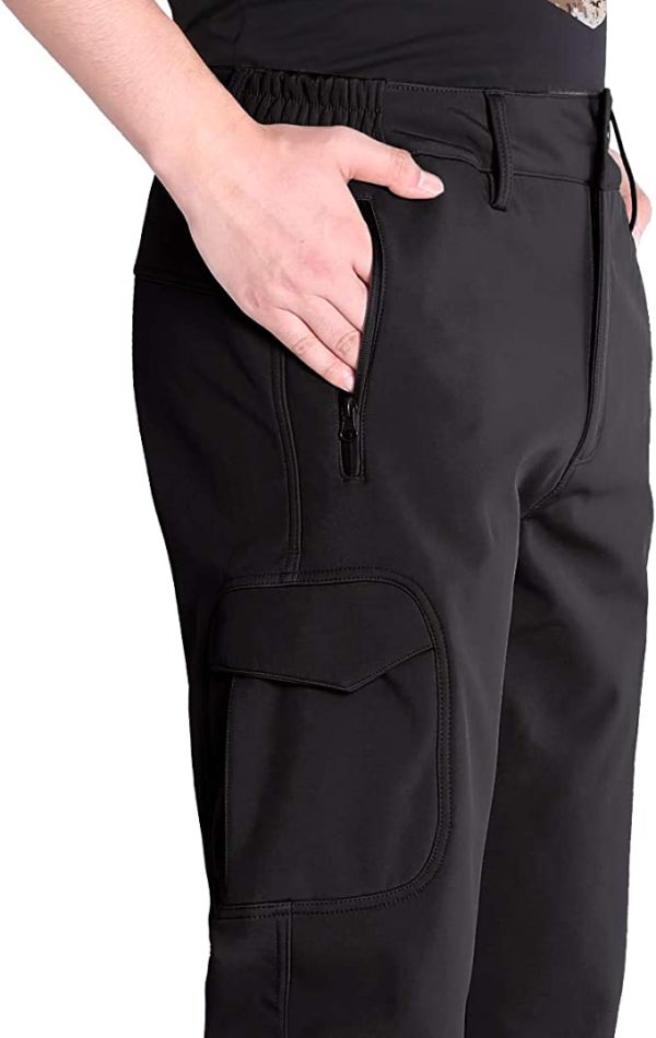 Pantalon de rando hivernal en softshell doublé Molleton grande longueur jusqu'au 58 tall