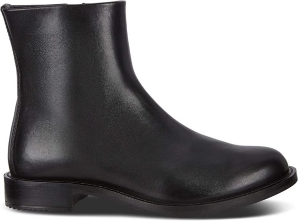 Bottine en cuir noir ECCO grande taille