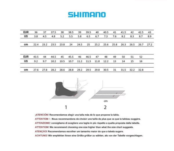 Shimano SH-RC300 grande pointure jusqu'au 49