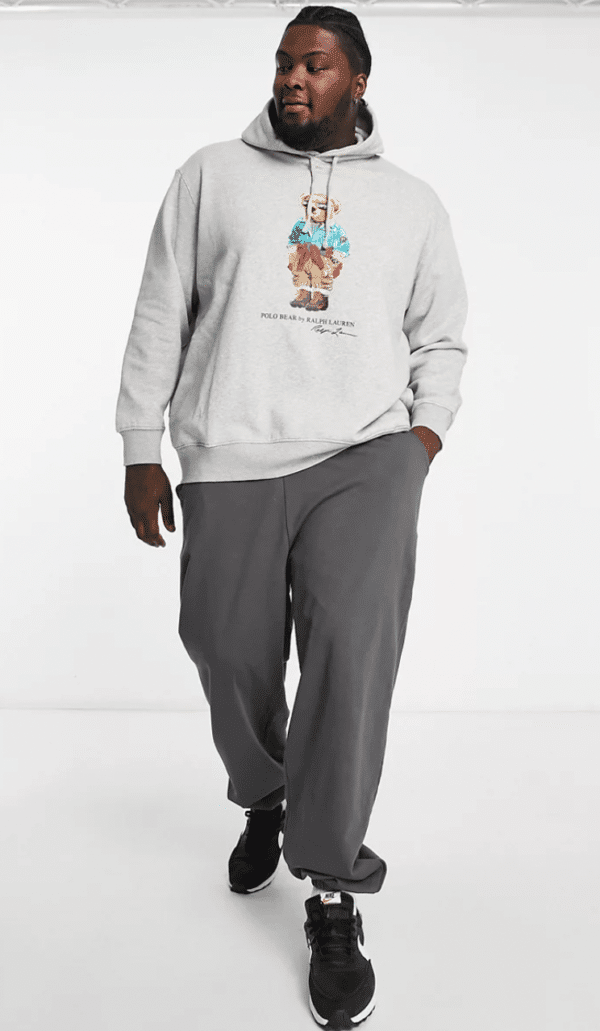 Polo Ralph Lauren Big & Tall - Sweat à capuche à imprimé ours grande taille jsuqu'au 5XL 117cm