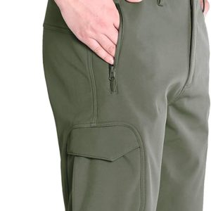 Pantalon d'extérieur en Softshell Doublé de Molleton grande longueur jusqu'à 130cm