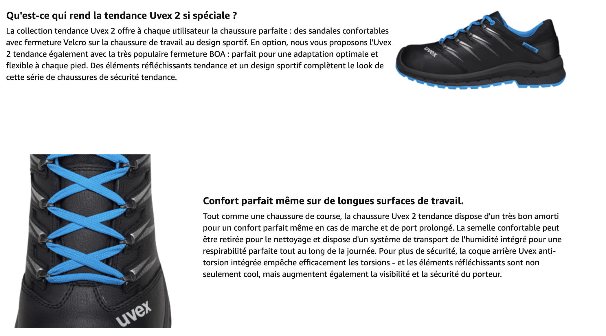 Uvex 2 Trend Scarpa Bassa S2 SRC grande taille jusqu'au 52