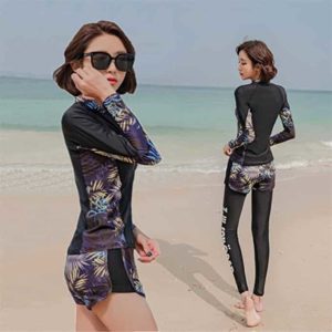Maillot de bain 5 pièces à séchage rapide pour femme - Taille 5XL
