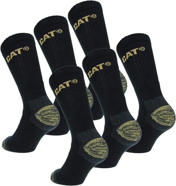 Lot de 6 paires de chaussettes de travail Caterpillar grande pointure jusqu'au 50