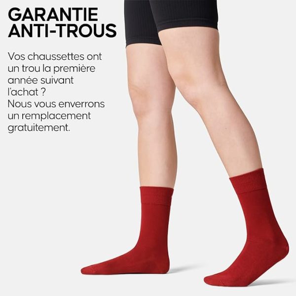 6 paire de chaussettes Danish Endurance en fibre de bambou grande taille jusqu'au 51