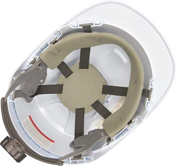 Casque de chantier réglable et respirant grande taille jusqu'à 66cm