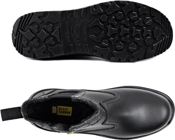 Chaussures de sécurité Chelsea BLACK HAMMER grande taille jusqu'au 48