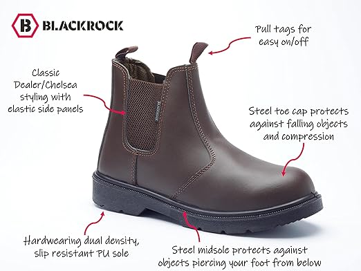 Chaussures de sécurité Blackrock Sf12b grande taille jusqu'au 48