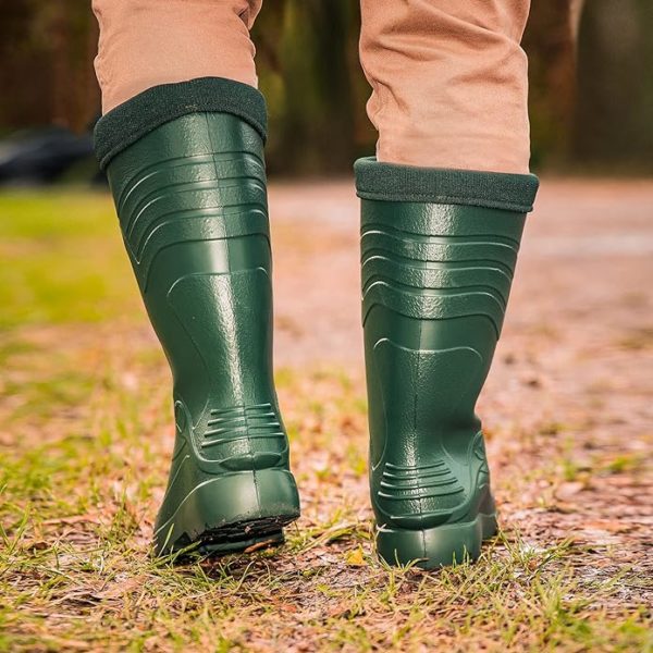 Bottes en caoutchouc doublées ultra légères grande taille jusqu'au 49