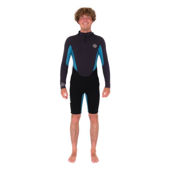 Combinaison Shorty manches longues Double-Zip 4/3 grande taille jusqu'au 3XL