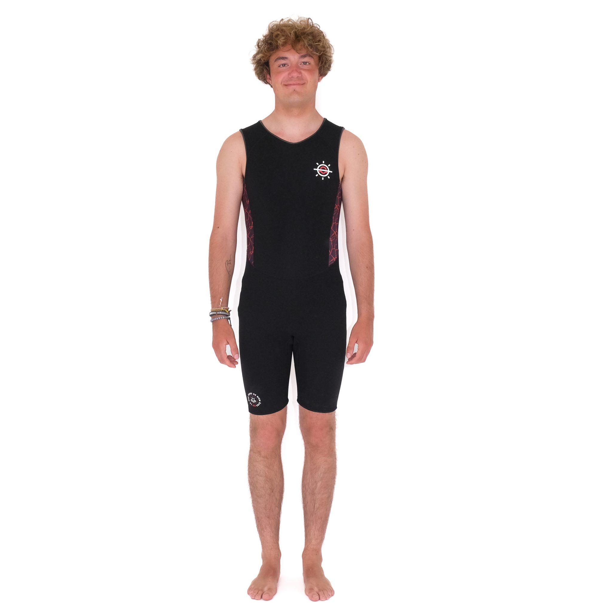 Combinaison manche courte John ultra stretch 2/2 mm pour homme jusqu'au XXL