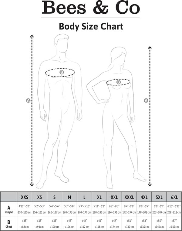 Combinaison D'Apiculteur en Coton avec Voile D'Escrime grande taille jusqu'au 6XL