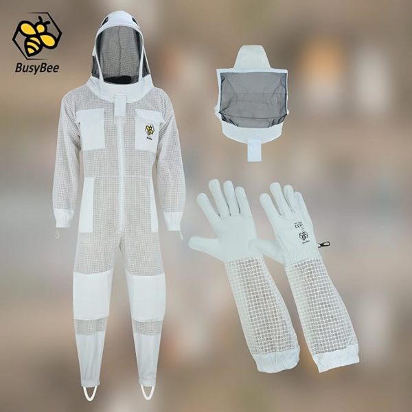 Costume d'abeilles ventilé pour hommes grande taille jusqu'au 4XL