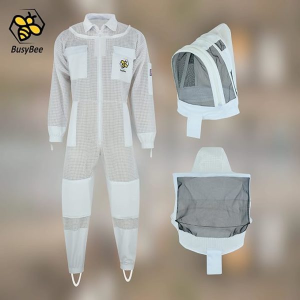 Costume d'abeilles ventilé pour hommes grande taille jusqu'au 4XL