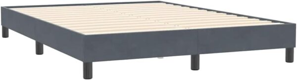 Cadre de lit sans Matelas Gris foncé grande longueur 160x210 cm