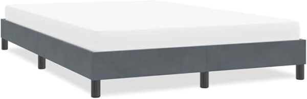 Cadre de lit sans Matelas Gris foncé grande longueur 160x210 cm