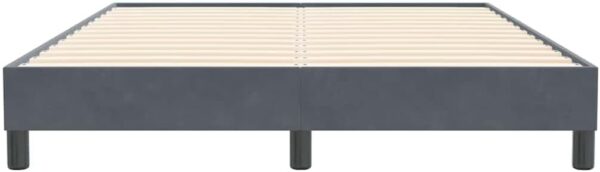 Cadre de lit sans Matelas Gris foncé grande longueur 160x210 cm