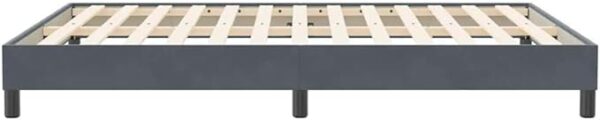 Cadre de lit sans Matelas Gris foncé grande longueur 160x210 cm