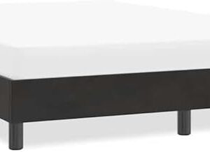 Cadre de lit sans Matelas Noir grande longueur 160x210 cm